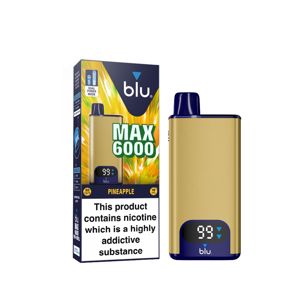 Blu Max 6000 Vape Pod Starter Kit - Pineapple