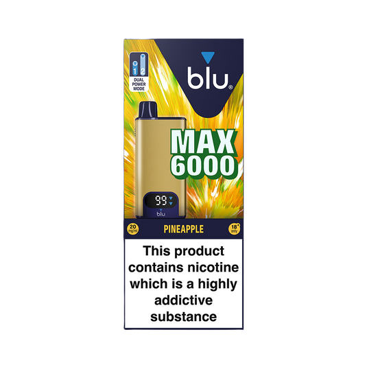 Blu Max 6000 Vape Pod Starter Kit - Pineapple