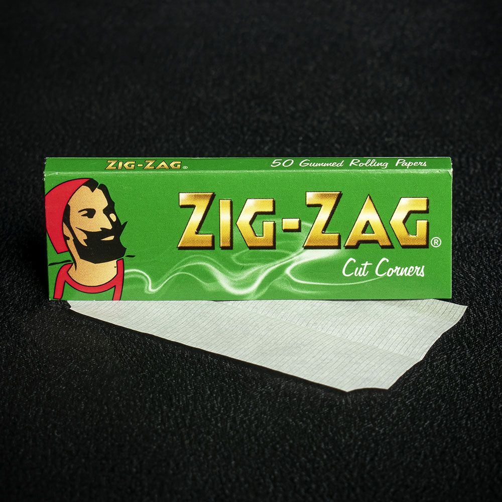 8 Booklets Zig Zag Regular Green Cigarette Papers Smoke-King